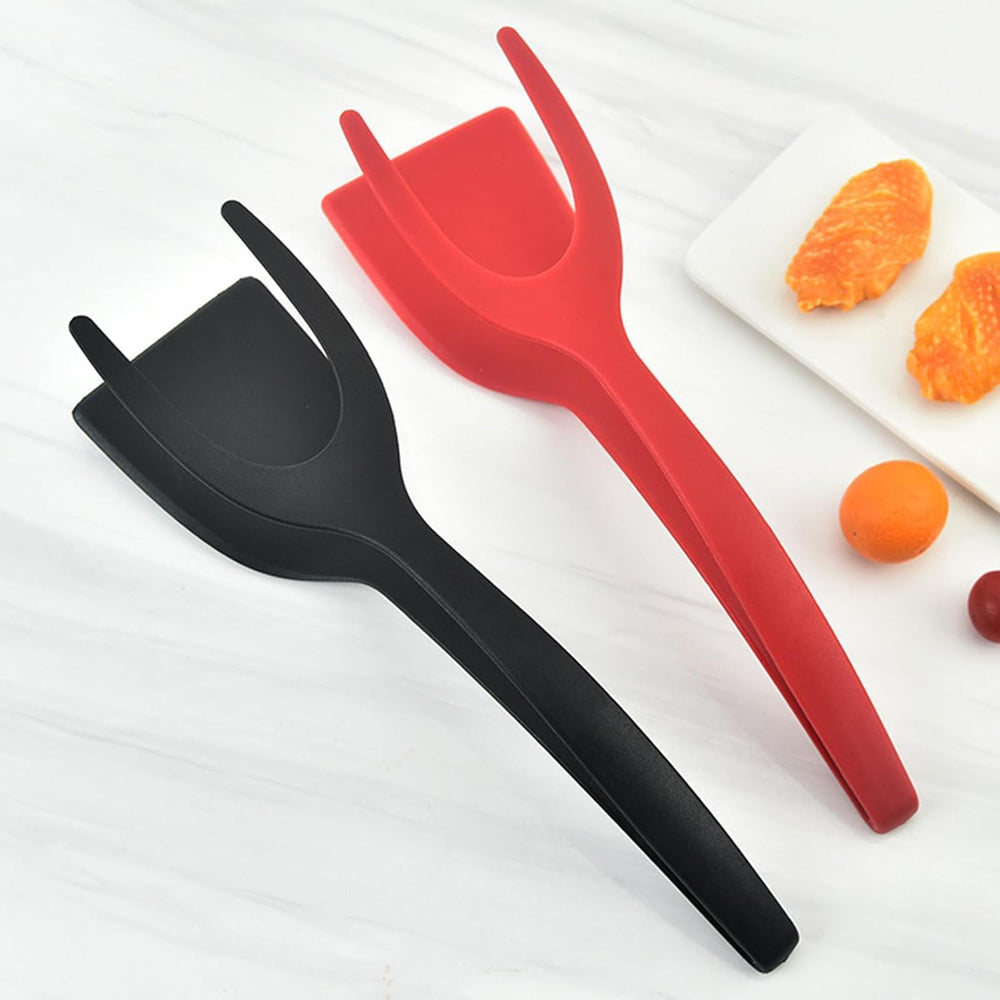 2-in-1 Grip and Flip Spatula Tongs 🍳