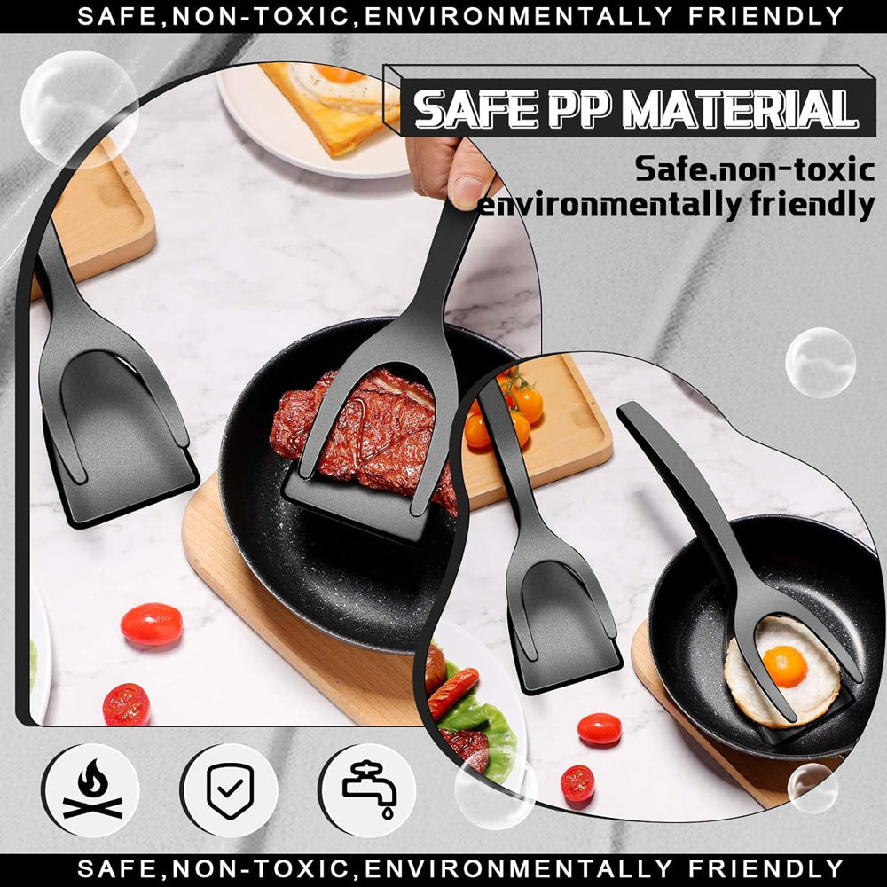 2-in-1 Grip and Flip Spatula Tongs 🍳